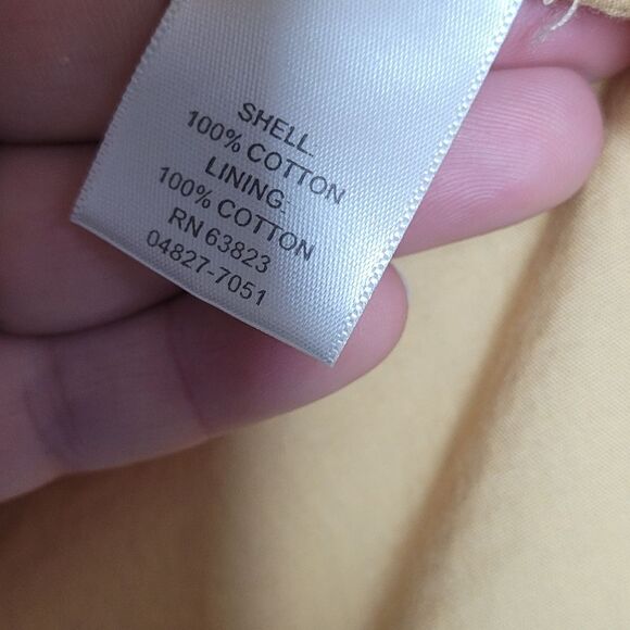 Yellow cotton corduroy feel button front barn chore coat Boxy jacket Medium - Picture 4 of 6